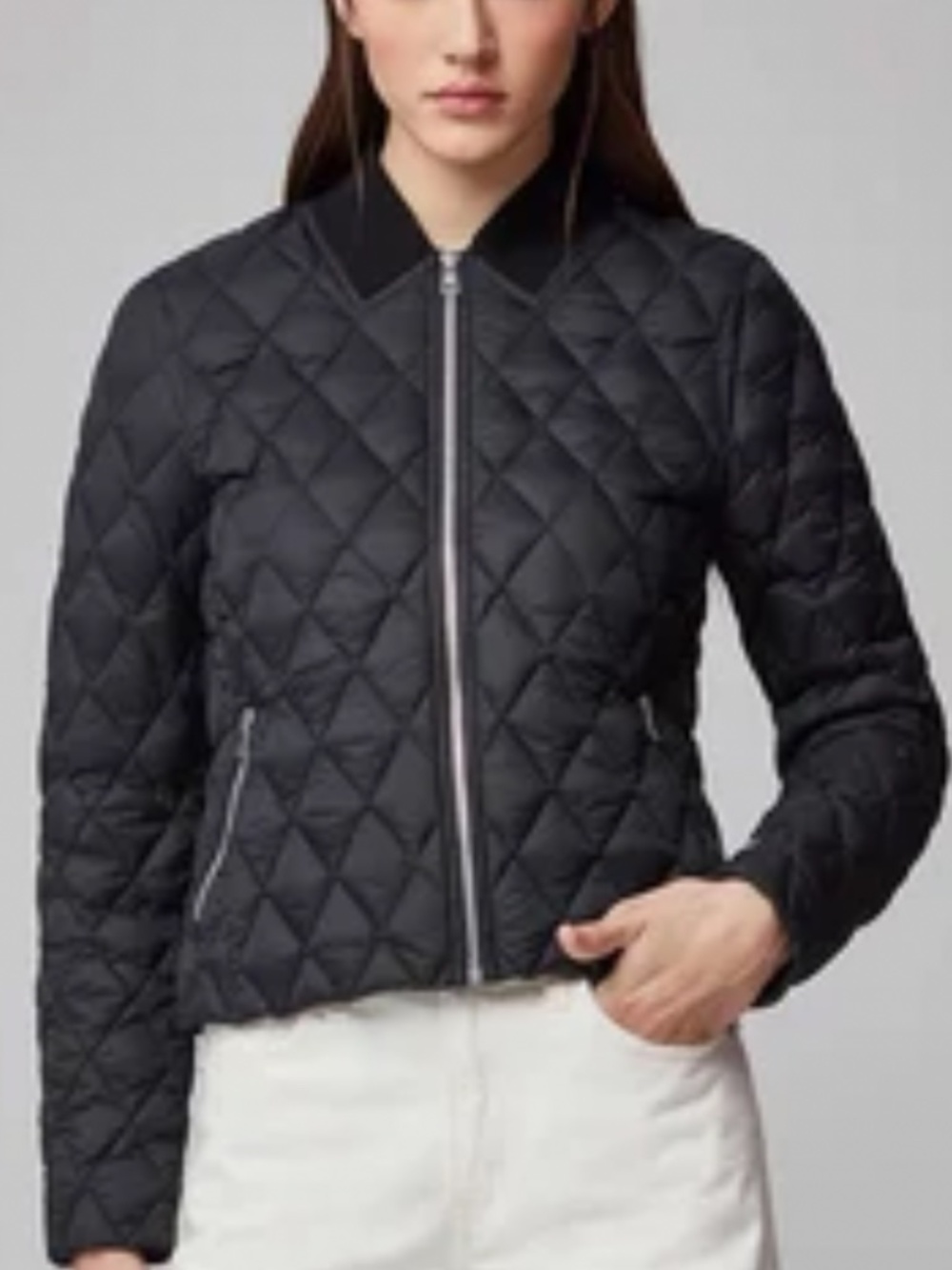 Soia & Kyo JANE Black Diamond Quilted Down Jacket XS | Premium